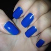 Electric blue nails