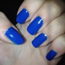 Electric blue nails