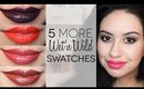 Wet n Wild Mega Last Lipstick | 5 Lip Swatches (part 2)