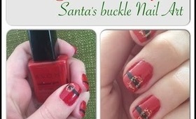 Vlogmas Day 9  Santa's Buckle Nail Art