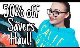 HUGE HAUL TO RESELL ON POSHMARK AND EBAY | 50% off SAVERS HAUL PT 2 | Part Time Seller