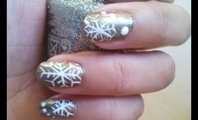 Snowflake Nail Art ♡