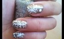 Snowflake Nail Art ♡
