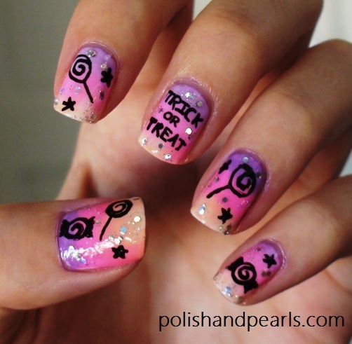 Trick Or Treat Halloween Nail Design | MissJenFabulous F.'s ...