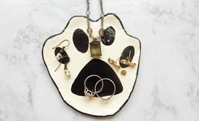 DIY Doggie Paws Clay Jewelry Dish