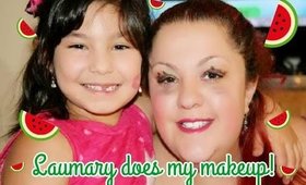 Laumary does my Watermelon makeup - duplicando el maquillaje del melon lol