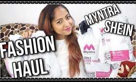 FASHION HAUL & TRY-ON | MYNTRA - SHEIN | Jewelry - Shoes - Clothes | Stacey Castanha