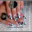 Black And White Abstract Nail Art Design Tutorial 