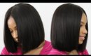 How to Make, Cut & Style a Blunt Cut Bob Wig► Middle Part Bob