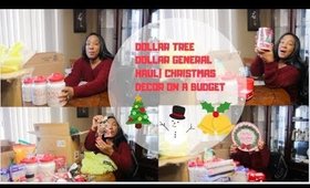 DOLLAR TREE//DOLLAR GENERAL HAUL//CHRISTMAS DECOR ON A BUDGET