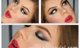 Navy Smokey Eyes & Bold Lips! ♥ First Impressions #5