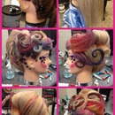 Futuristic hair done by me (:
