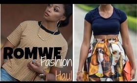 HAUL: Romwe Fashion w/ OOTDs