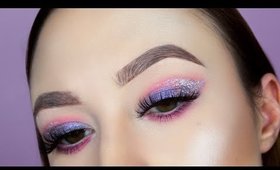 Valentine's Day Makeup Tutorial // Glitter Smokey Eye Makeup
