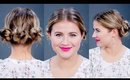 Hairstyle Of The Day: SUPER EASY Messy Braided Buns Updo
