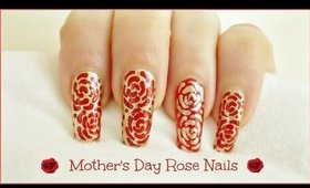 Mother's Day Rose Nail Art!