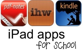iPad Apps for School ~ Organization, Reading, Notes, PDFs