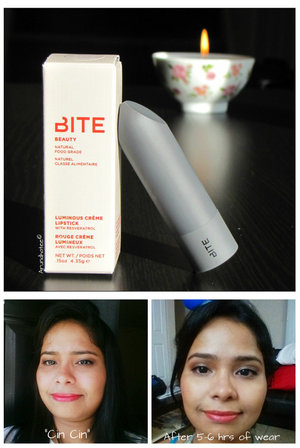 Moisturizing, Pigmented and long-wearing :)
More swatches at http://arundhateetalukdar.blogspot.com/2014/05/my-first-ever-bite-lipstick.html