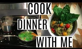 Cook Dinner With Me | Creamy Pesto Pasta | VEGAN