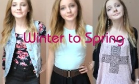 Winter to Spring Transitional Outfits (ft. littlemissmakeup7901)