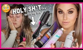 DOES IT WORK?! 🤔 Revlon Dryer & My Hair Care Routine (Blonde)