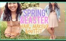 Spring/Easter Hair, Makeup, and Outfit!