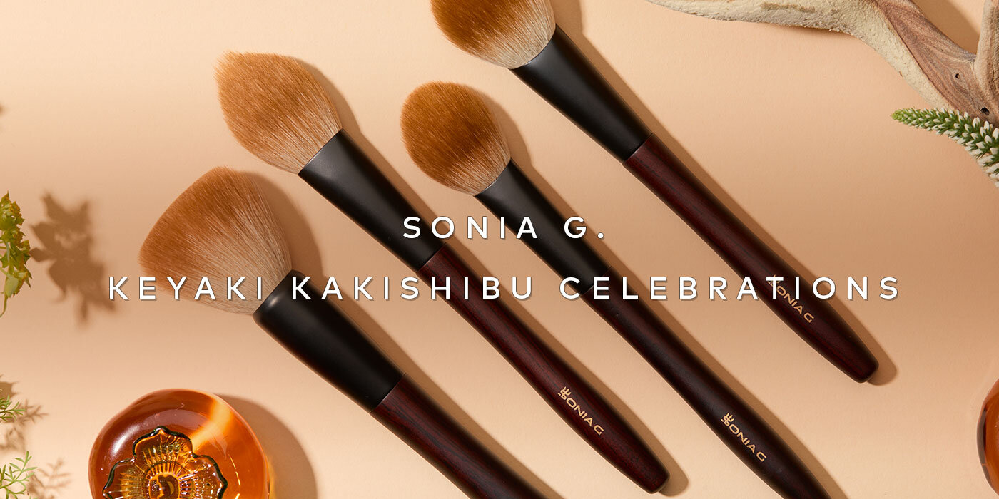 Sonia G.’s newest brushes bring together award-winning design and generations of Japanese brushmaking craft in one limited release. Shop the Keyaki Kakishibu Celebrations Set on Beautylish.com