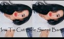 How to cut your own hair - Side Swept Bangs | CillasMakeup88