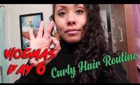 VLOGMAS DAY 5: My Curly Hair Routine (For Heat Damaged Hair)