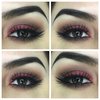 Red brown look eye of the day
