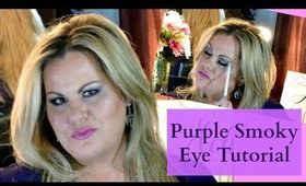 Purple Smoky Glam Eye Makeup Tutorial + Open Giveaway