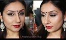 New Easy Indian/ Bollywood Party Makeup tutorial | Makeup With Raji