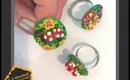 Watch me craft - Polymer clay/ fimo cute toadstool scene ring