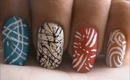 Magic nails- Abstract Lines - easy nail art for short nails- nail art tutorial- beginners designs