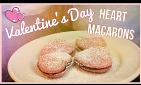 Valentine's Day Heart Macarons! ♡