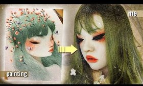 TURNING MYSELF INTO A BAO PHAM PAINTING! (makeup only)