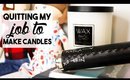 Quitting My Job to Make Candles for a Living | WEEKLY VLOG