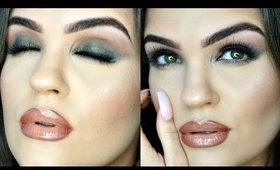 Olive Green Smokey Eye