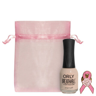 Breast Cancer Awareness Pin, Bag, & Orly Nail Polish
