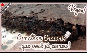 Bolo Vegano - Brownie (sem leite e sem ovos)