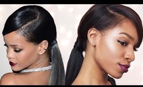 Rihanna Inspired Swoop Ponytail (for Short Hair) with BetterLength Clip-Ins