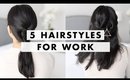5 Hairstyles for Work in 90 Seconds | Luxy Hair