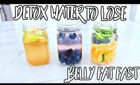 How To Lose Belly Fat OVERNIGHT 3 DETOX WATER DRINKS !