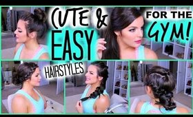 Cute & EASY Hairstyles For The GYM! | Casey Holmes