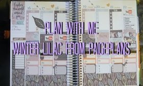 Plan With Me Winter Lilac from PaigePlans