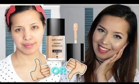 WET N WILD Photofocus Foundation First Impression on Medium skin | CaydaaMakeup