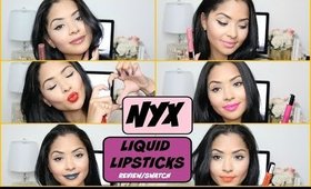 NYX Liquid Suede Lipsticks Review | Swatches Diana Saldana