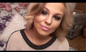 Quick Black Smokey Eyes and Nude Pink Lips - NYE Makeup