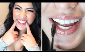 SOFTER LIPS USING MASCARA WAND!