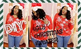 DIY Ugly Christmas Sweater |  EASY & Christmas Budget Friendly